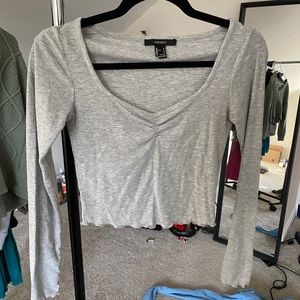 Forever 21 Scoop neck crop top